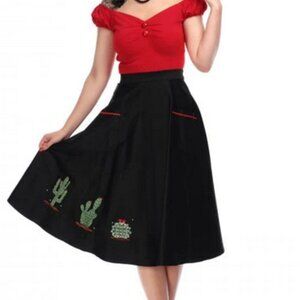 Collectif Silvia Cactus Swing Skirt